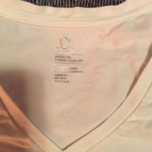 3X fitted stretchy white t shirt